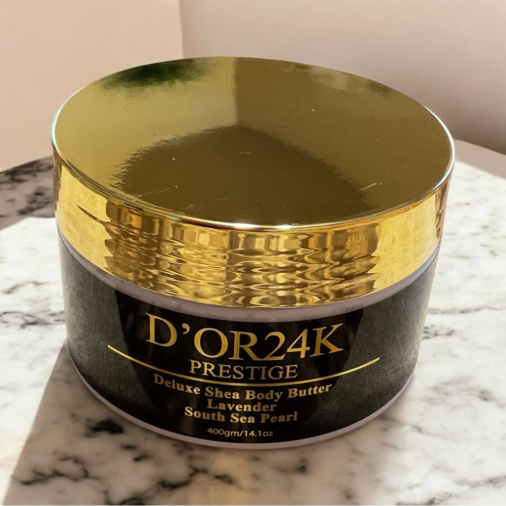 D’OR24K PRESTIGE Deluxe Shea Body Butter Lavender South Sea Pearl 400gm